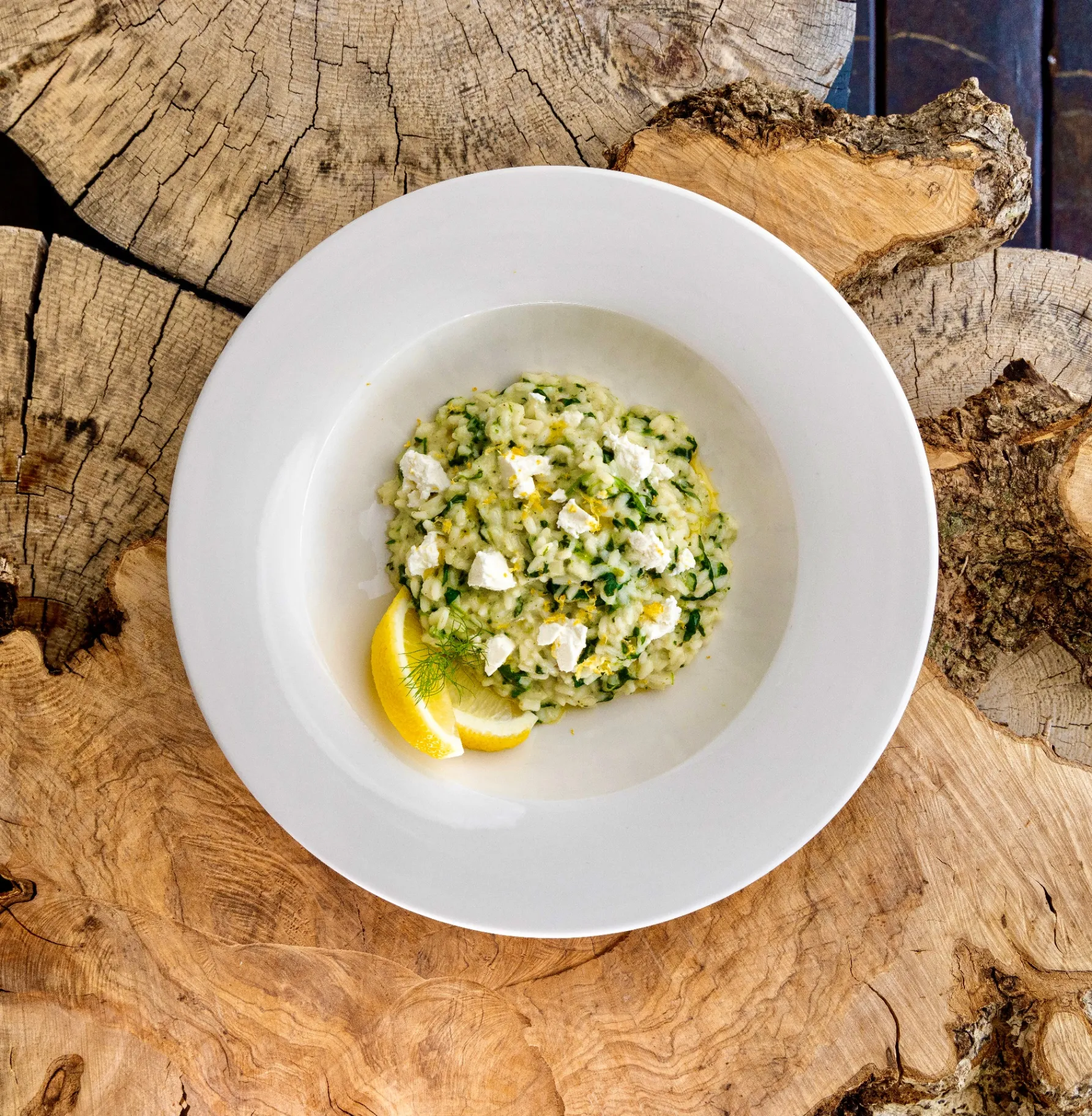 Mimi's Bistro — Spinach and feta risotto