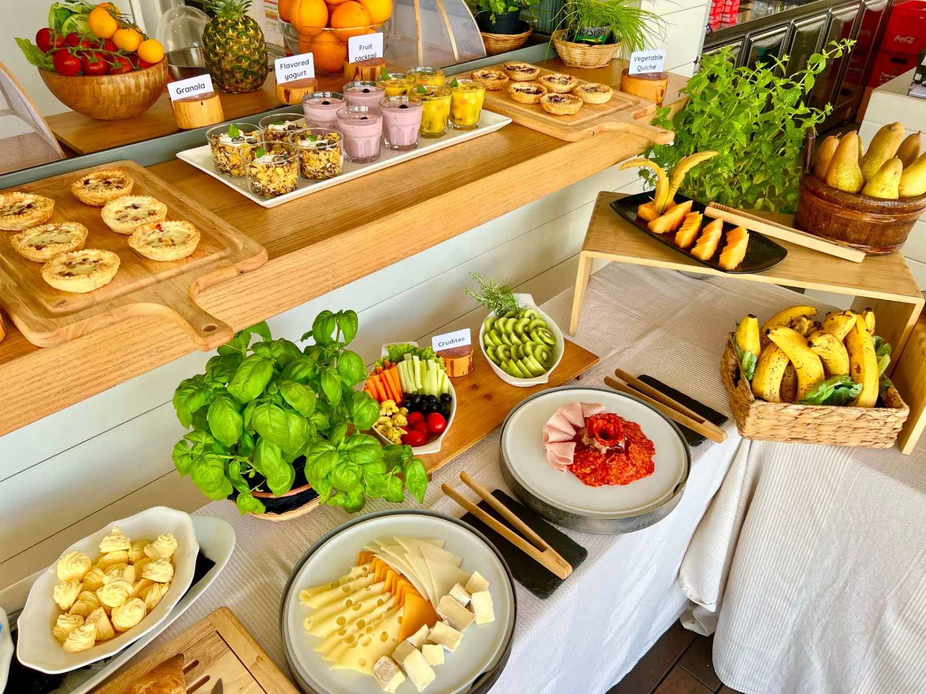 Mimi's Bistro — breakfast spread